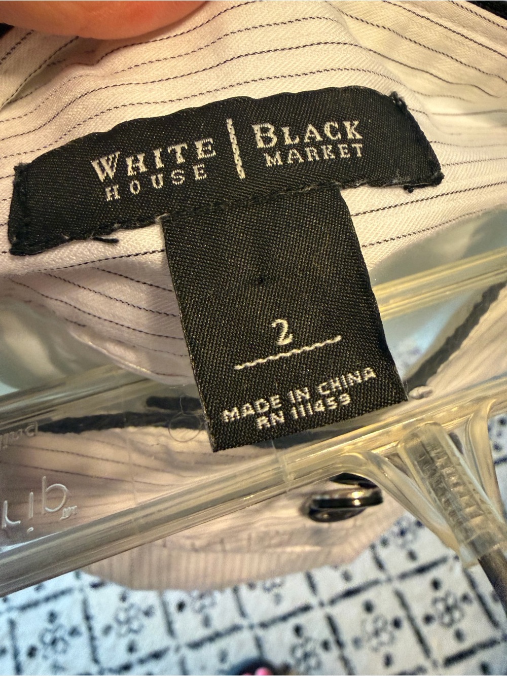 White House Black Market Tailored Pinstripe Shorts • 3-Button Waist • Size 2 - Picture 11 of 12